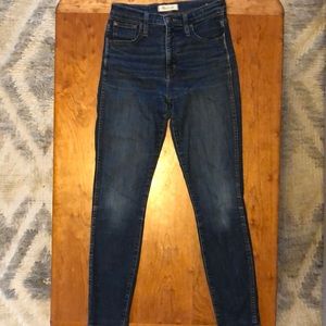 Madewell 10” High Rise Skinny jeans, size 25